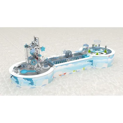 Water Play and Exercise Table: Fun Kids Park Equipment for Indoor Play Areas