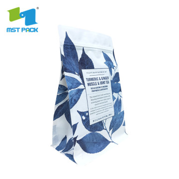 browm kraft carré fond papier sac de qualité alimentaire packag avec fenêtre