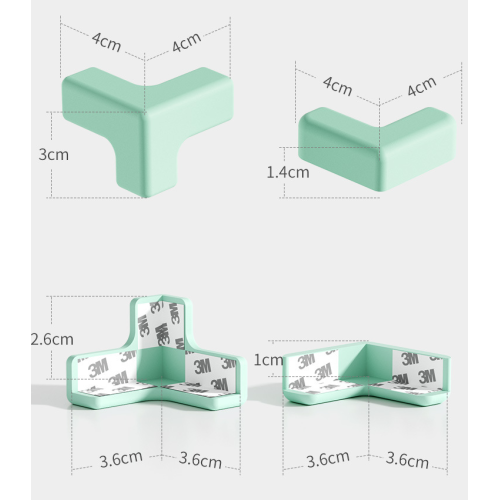 Пользовательские TL-образные силиконовые детские угловые защитные