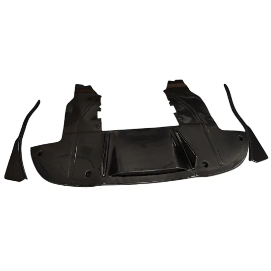 V Style Carbon Fiber Rear Diffuser for McLaren 720S Coupe Body Kit - Small Rear Lip Surrounding