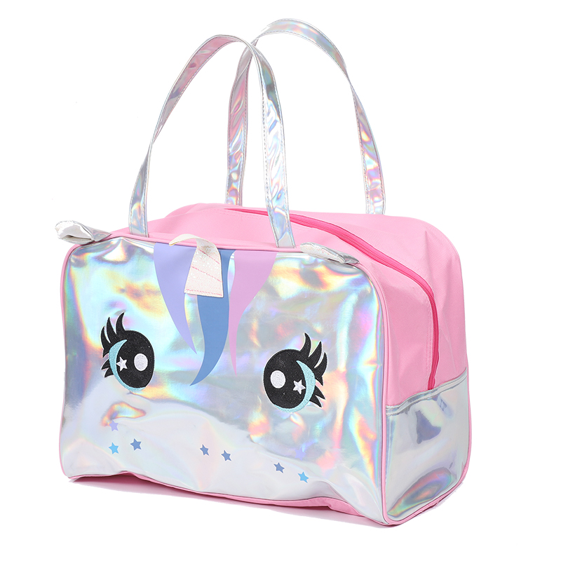 Children's travel bag Portable PU travel bag customized your own logo girl