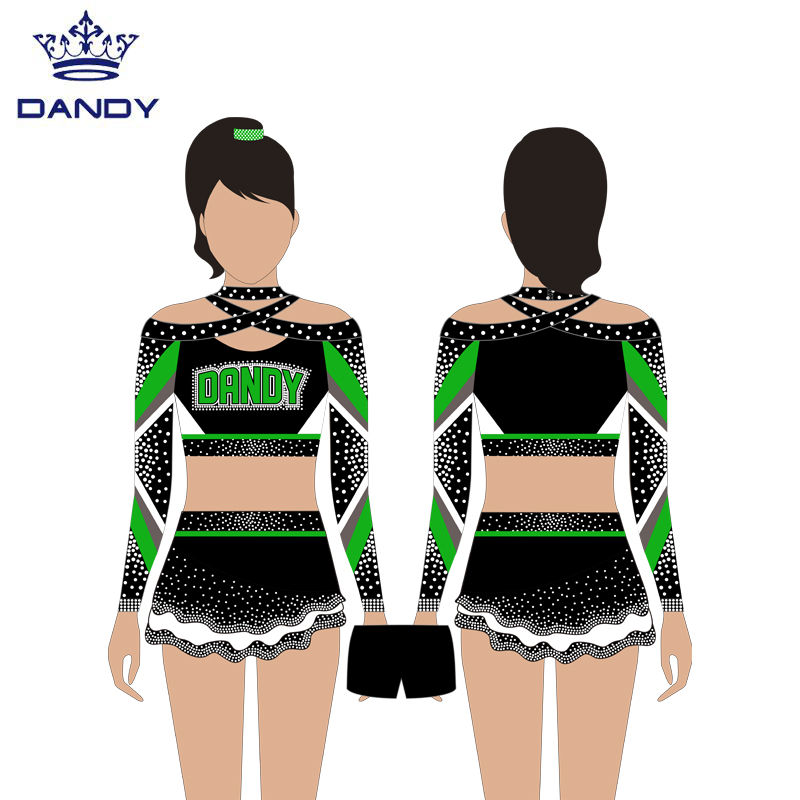 Kids Mesh Competition Cheer Outfits