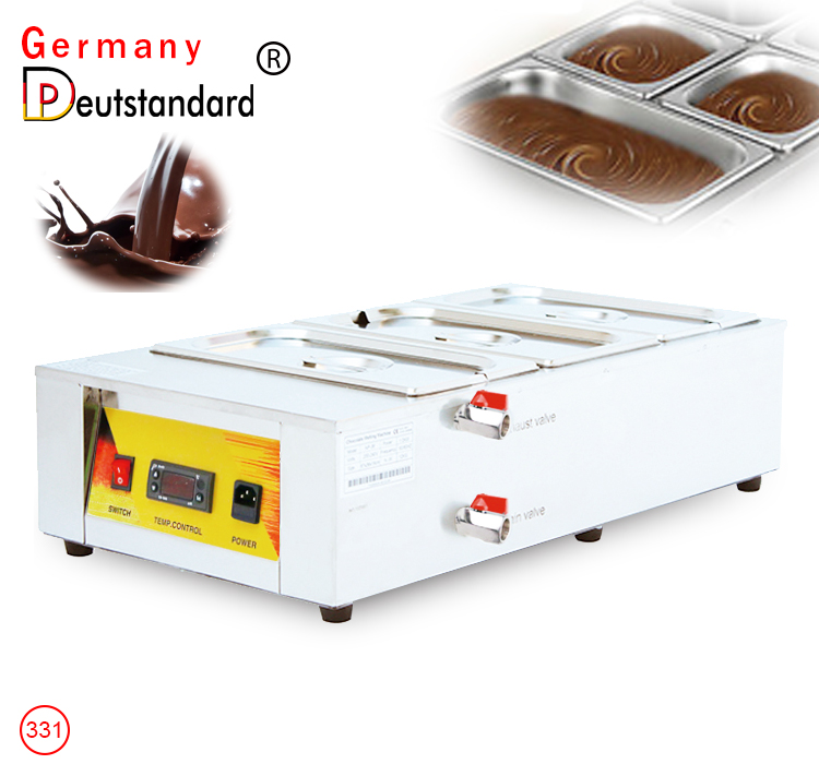 Chocolat Melting Pot Digital Control Chocolate Tempering Machine 3 Tanks