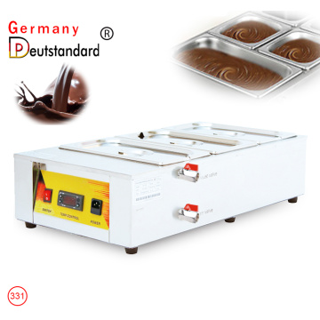 Chocolate Melting Pot Digital Control Chocolate Tempering Machine 3 Tanks