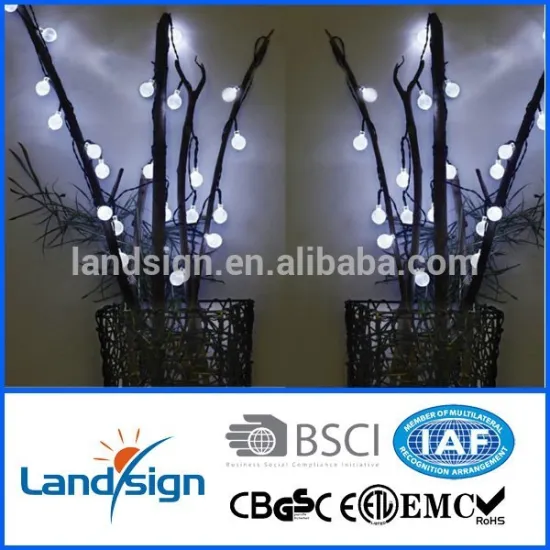 Zhejiang solar string light manufacture 2015 new arrival solar christmas ball light XLTD-137 decorative led solar string light