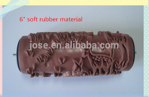 6" paint soft rubber pattern printing roller