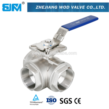 stainless steel 3 way ball valve
