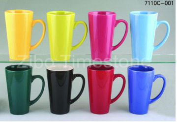 Ceramic Glazed Big Funnel Mugs (7110C-001)