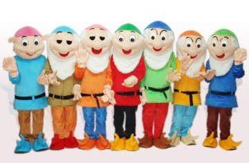 Cartoon costume,dwarfs character,disney character,plush dress costume,animal costumes,disneyworld character