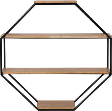 Modern 4-Tier Geometric Shelves for Wall