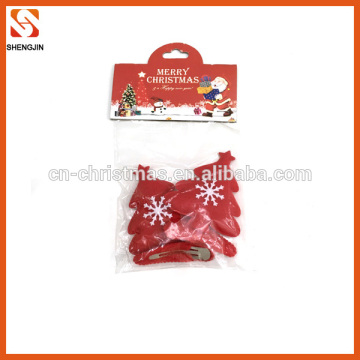 christmas tree shape decorative hair clips