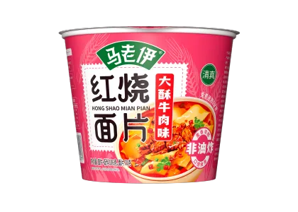 Non-Fried Braised Beef Noodle Slices Cup