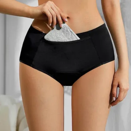 Seamless No Show Reusable Leakproof Menstrual Panties