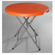 Folding round dining table