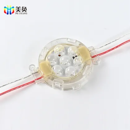 Golden LED Point Light Source DC24V - 50mm Diameter Pixel LED Lights