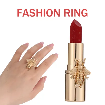 Golden Luxury Waterproof Moisturizing Smooth Long-Lasting Red Lipstick for Wholesale