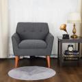 Modern Accent Fabric ArmChair Single Cloth Sofa