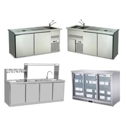 Modern Restaurant & Bar Equipment: Open Kitchen & Cocktail Bar Setup