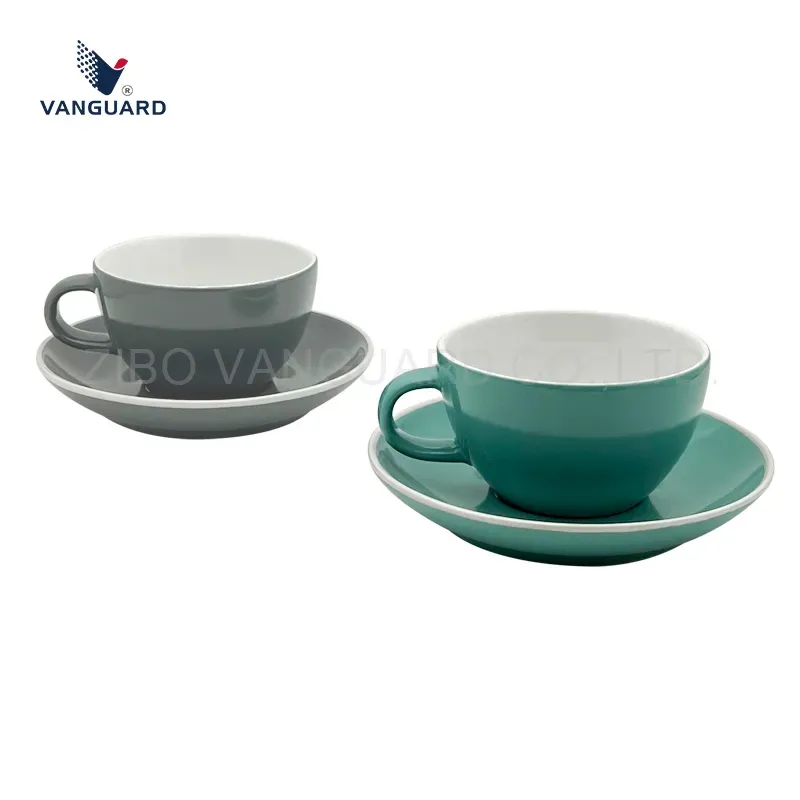 Hot Sale Fine Porcelain Cappuccino Coffee Cup Saucer Set