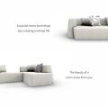 L-shaped sofa sectional sofa modular sofa set