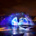 Fonte de tela de água a laser para shows ao ar livre