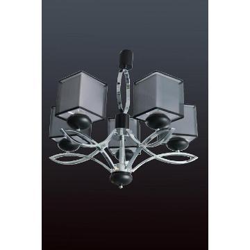 5 lights chandeliers light with fabric lampshade