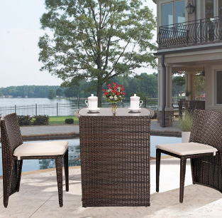 rattan chat furniture set