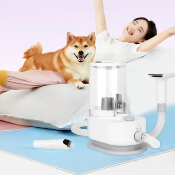 Pet Hair Vacuum Cleaner with 3.5L Dust Box and Electric Trimmer for Cats and Dogs