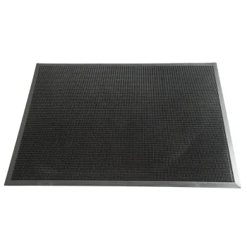 Amazon Hot sale Durable Heavy Duty Rubber Outdoor Entrance Mat Black Door Mat