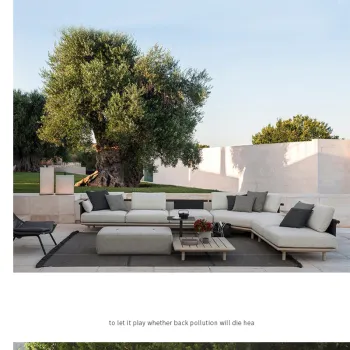 Aluminum Frame Modern Villa Patio Furniture Set for Outdoor Garden and Hotel Balcony