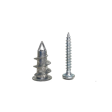 M6 Chamfered Cross Recessed Head Self-Tapping Screw White Carbon Zinc Plated Chipboard Screw ISO Standard Steel Iron Material
