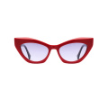 UV400 Frauen Acetat polarisierte Farbtöne Katzenauge Sonnenbrille