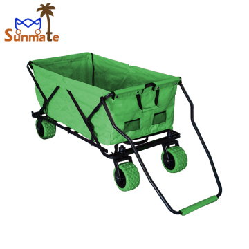 Collapsible Lightweight Garden Trolley Wagon with Large Wheels for Kitchen and Island Use