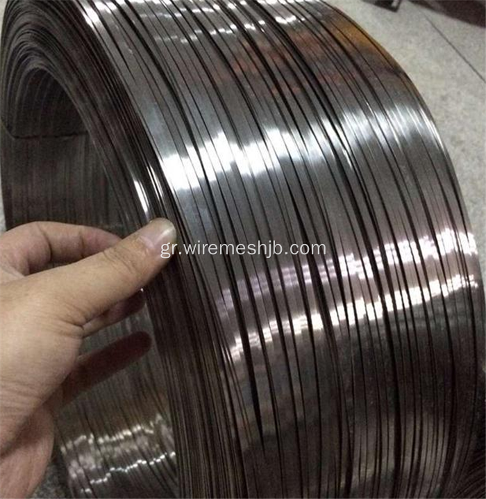 0.6MMX2.8MM SS304 Flat Steel Wire Για μαγικό δαχτυλίδι