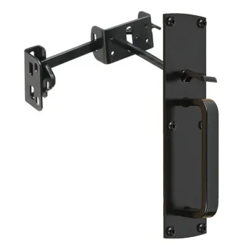 High Quality Black Powder Coated Fence Gate with Adjustable Thumb Latch Set