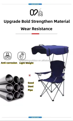 Folding Portable Lightweight Aluminum Camp Chair for Outdoor Events