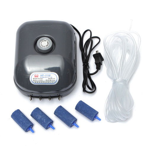 Top Quality Silent Quiet Oxygen Air Pump Large Aquarium Fish Tank 4 Outlet 15W Adjustable