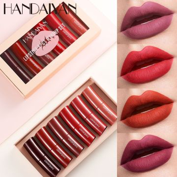 Etichetta privata all'ingrosso Cosmetici: 6 colori set di rossetti impermeabili opachi - Trucco duraturo