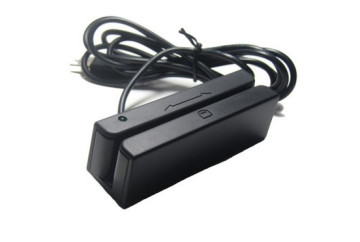 Mini USB 3 tracks magnetic card reader