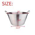 69Quart Heavy Duty Stainless Steel Large Cazo Comal