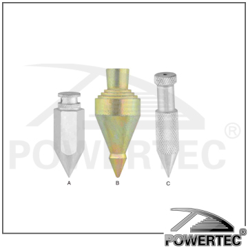 POWERTEC 5OZ - 8OZ Spherical surface Plumb Bob