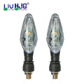 LiuHJG Universal 12V Motorcycle Indicator Light Waterproof LED Auxiliary Turn Signal Light