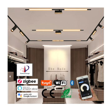Luz magnética Luz empotrada Track LED LED LED Spotlights para decoración del hogar
