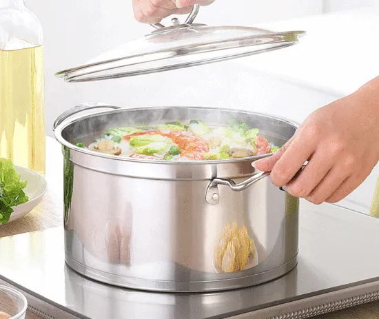 Stainless Steel Rectangular Pot Double Ear Milk Pot