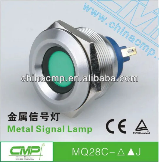 CMP Installation diameter 28mm Stainless Steel vandalproof LED Signal Lamp
