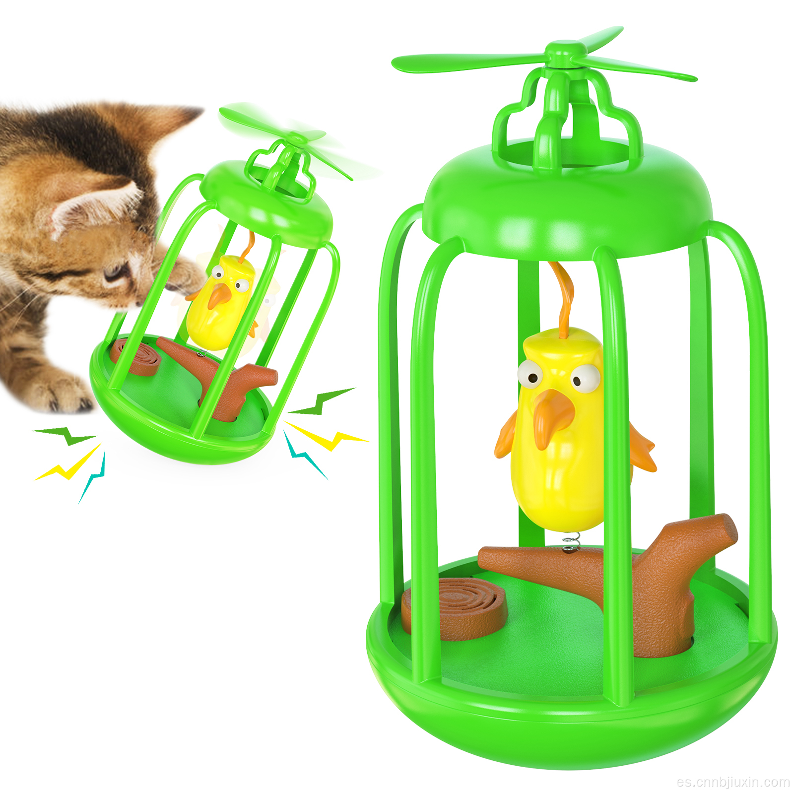 Windmill Bird Cage Tickle Sound Wheel Pets Toys