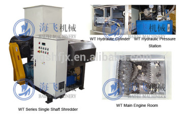 37 or 45kw plastic film shredder