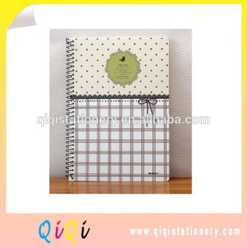 custom hardcover professional single spiral binding ruled composition notebook