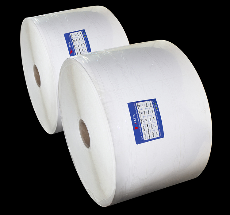 Jumbo Label Roll Termal Transfer Semi Gloosy