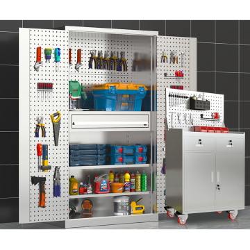 Factory Heavy Duty Stainless Steel Tool Cabinet for Workshop with Lock